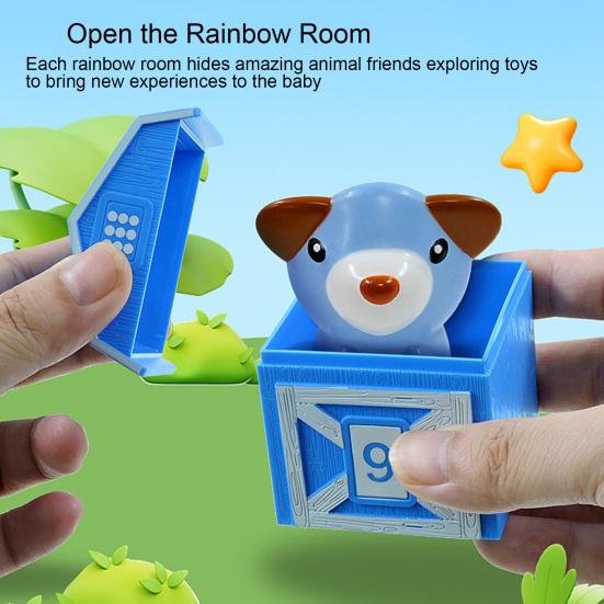 5/10Pcs Farm Animal Toy Number Learning Counting Matching Sorting Fine Motor Game