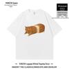 Quirky Cat Print Short Sleeve Summer Casual Unisex T-shirt