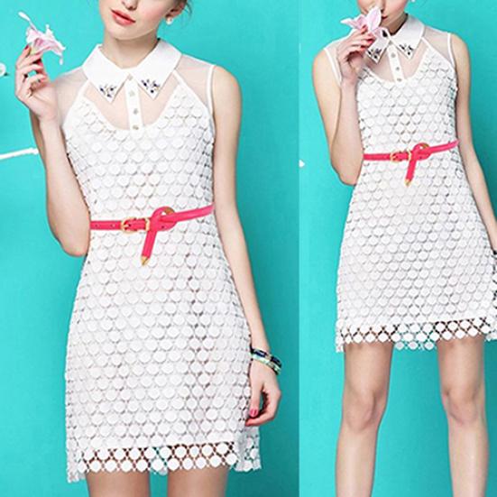 Women All Match Fashion Skinny Waist Belt Faux Leather Buckle Narrow Waistband