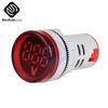 22MM Digital Display Mini Voltmeter DC 12V 220V AC Round Square Ampere Current Volt Voltage Meter LED Signal Light indicator