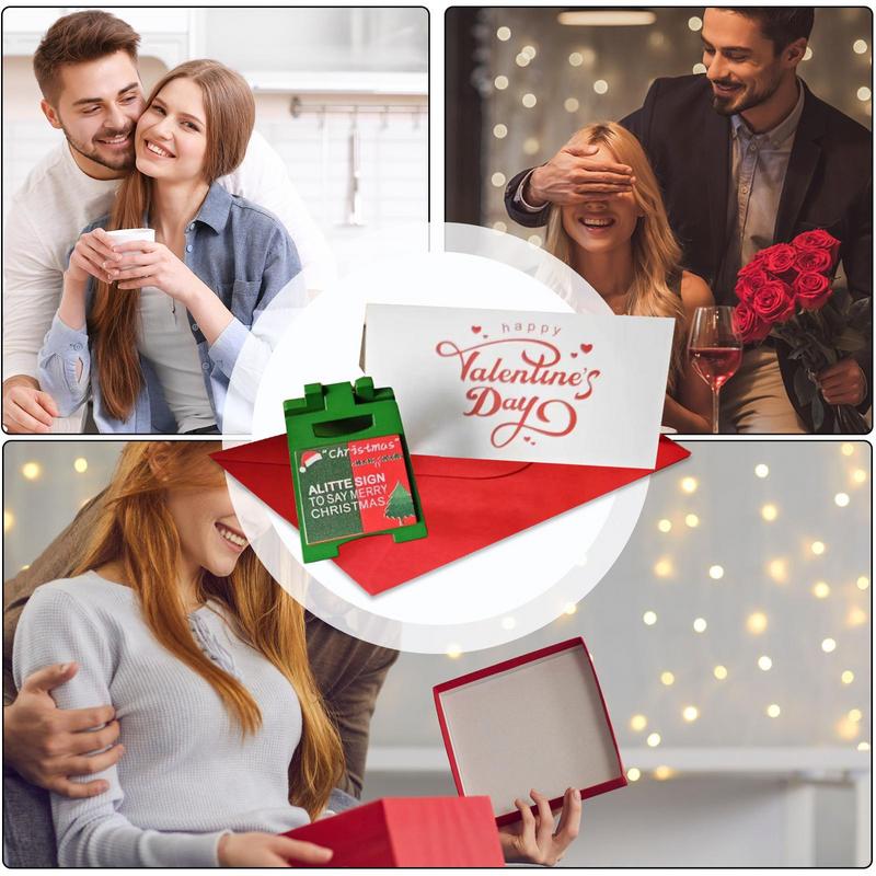 Christmas Valentine's Day Decoration Card Fun and creative signage ornaments holiday greeting cards Christmas Valentine Day gift