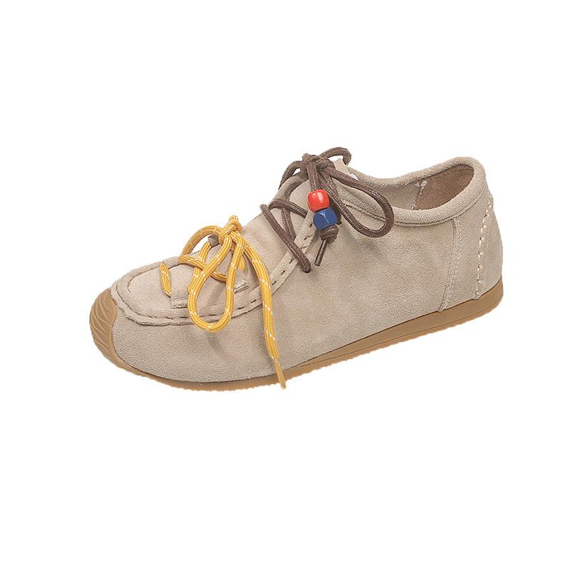 

Popular 2025 autumn trend retro kangaroo Korean version matte versatile German training shoes new casual Birkenstocks women 35