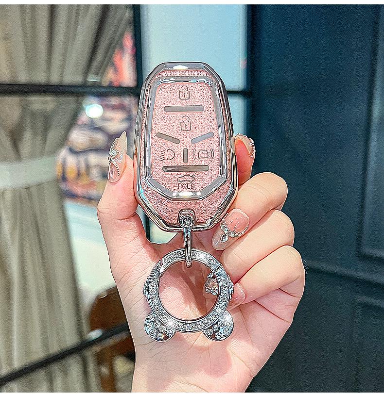 Ssangyong Korando Rexton Crystal Remote Key Protective Cover Set