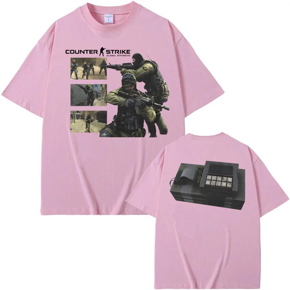 Counter Strike Source Tee Vintage Y2K Streetwear TShirt High Quality Game TShirt SpringSummer Casual Comfortable Cotton Tee