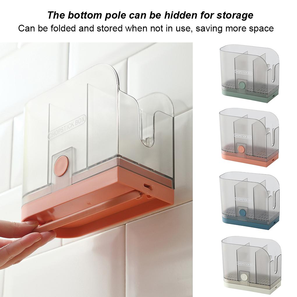 Chopstick Holder Draining Chopstick Organizer Rack Plastic Kitchen Spoon Fork Storage Box