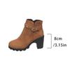 Plus Size Rivet Retro Martin Boots - Women's Autumn/Winter 2025 Chunky Heel Short Tube British Style.