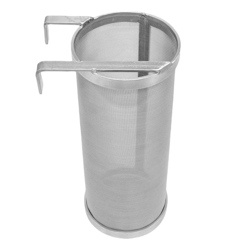 Multifunctional 304 Stainless Steel Beer Brewing Filter Tube with Double Hook Design for Easy Installation and Removal