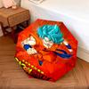 1 PC Automatic Folding Umbrella - Son Goku Pattern Portable Foldable Design With 8 Ribs Christmas Birthday Gifts