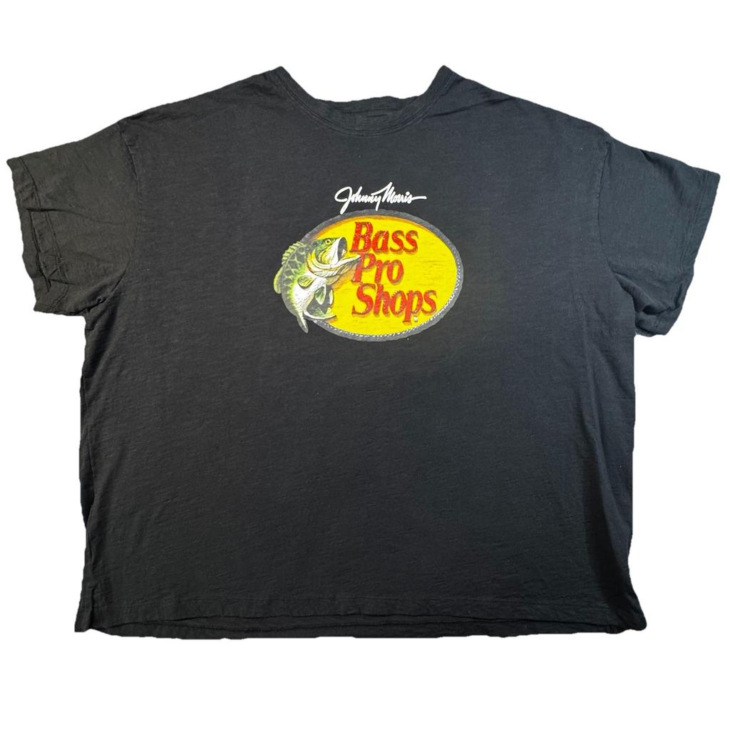 Bass Pro Shops Logo T-Shirt Herren XL Schwarz Angeln Johnny Morris -407 Unisex T-Shirt