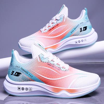 Baskets Homme Printemps Nouvelles Couleurs Bloc de Couleurs Chaussures Décontractées Mode Baskets à Semelle Souple et Légère Chaussures de Running pour Homme