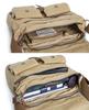 Gootium LM30624AMG Cotton Canvas Shoulder Bag Messenger Bag Unisex Khaki