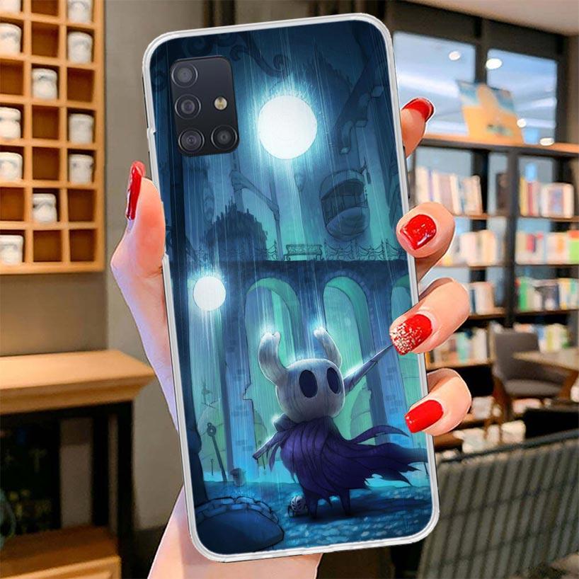 Hollow Knight Cartoon Cover Phone Case For Samsung Galaxy A12 A22 A32 A52 A72 A02S Phone Case Note 20 Ultra 10 S10 Plus A51 A71
