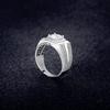 Lindon Classic Zircon Copper Alloy Ring Gentleman Jewelry Wedding Promise Party Gift