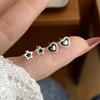 Fashion Heart/Star Studs Earrings Fashion Ears Pin Ear Studs Statement Earring Creative Ears Jewelry for Woman Girl