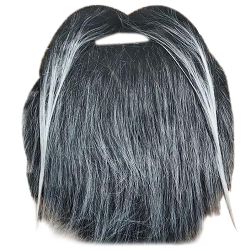 1-48Pcs Fake Beards Mustaches Set Self Adhesive Beard Mustaches Halloween Cosplay Costume Accessories for Women Men