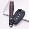 Silicone Flip Key Fob Cover with keychain Compatible with Kia Forte Rio, Fits Hyundai Rio Sportage Sorento Elantra Tucson Forte Soul Optima Sonata