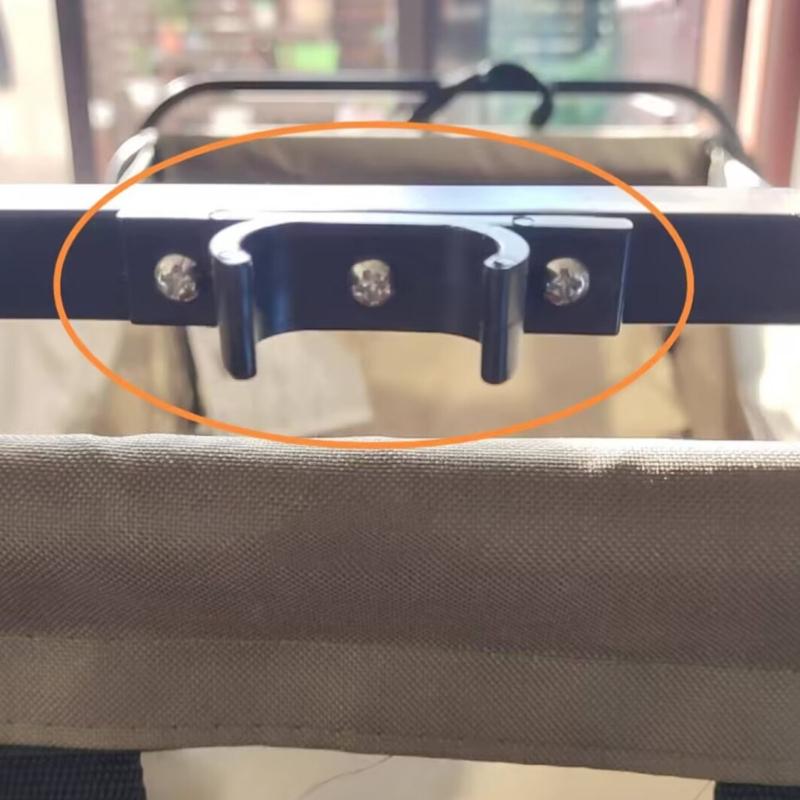 Heavy Duty Folding Wagon Trolley Pull Handle Fixing Fastener Clip Plastic Replacement Part For Outdoor Camping Beach Use