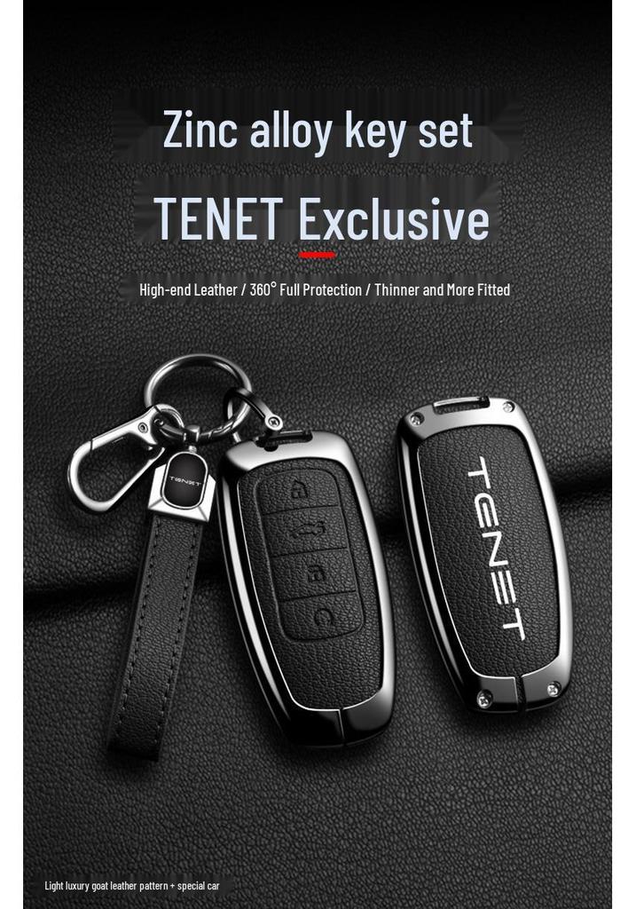 Tenet Tianneng Key Case Metal Protective Shell Buckle for T7/T4/T8/T9 New Model Car