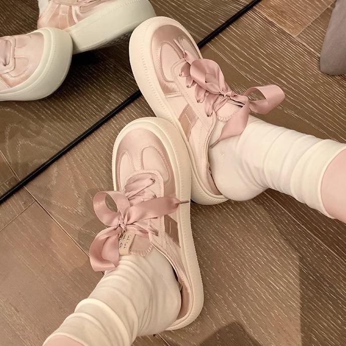 Grape Mother Casual Style Platform Shoes Women's Fashion Outer Wear Temperament Campus Style Sports Shoes Women's Summer Breathable Fashion Shoes