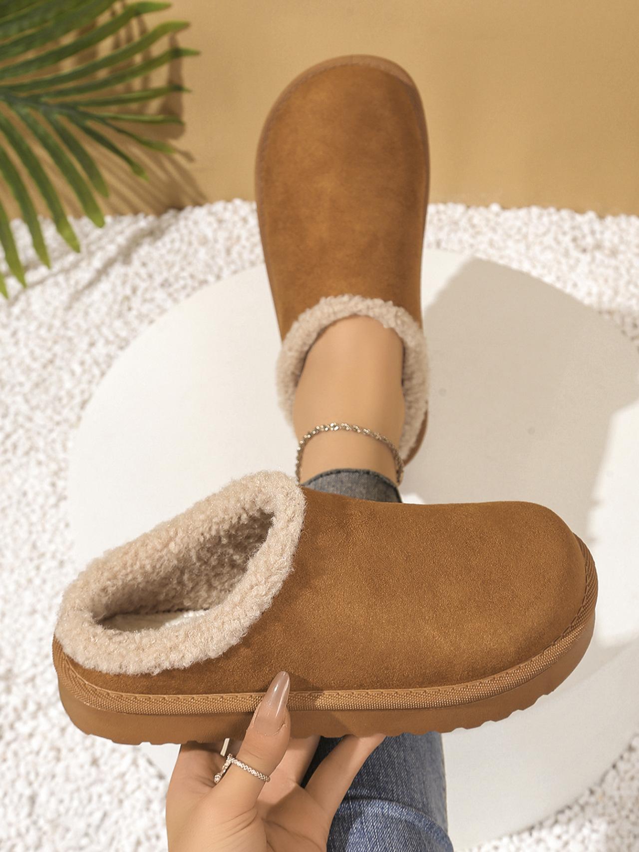 

Cotton shoes women s new foreign trade women s shoes women s fluffy slippers home cotton shoes 41 коричневый