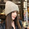 Wool Blend Letter Knitted Hat For Women Winter Cold Weather Warmth