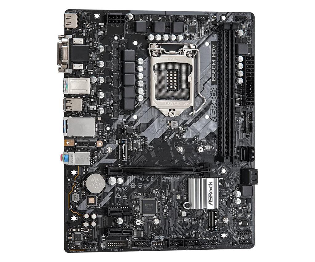 ASRock Motherboard B560 Compatible with Intel 10th and 11th Generation CPUs B560 Micro ATX Motherboard Japanese Retailer M-HDV, (LGA1200), [Official