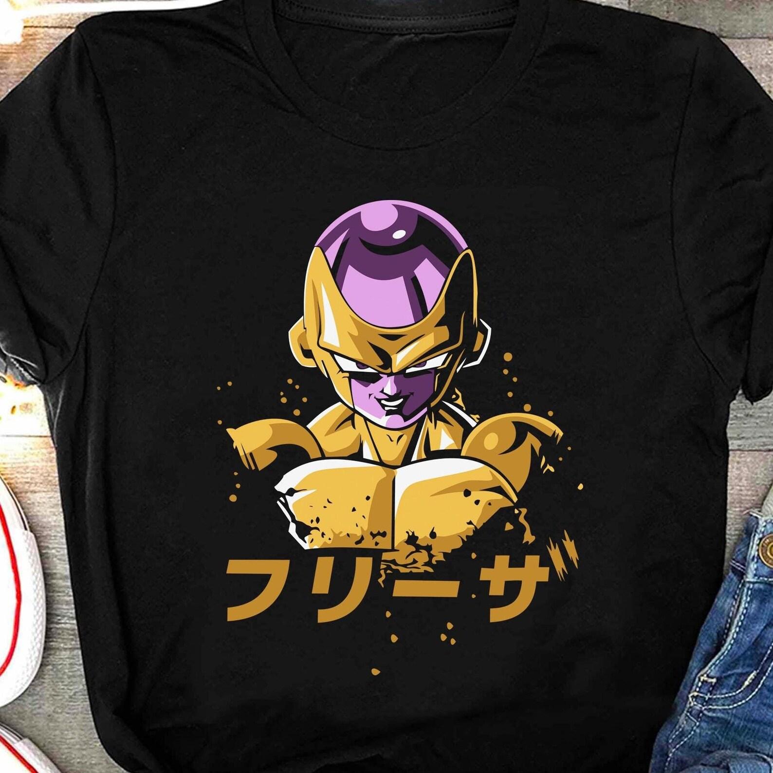 Frieza DBZ Shirt, Dragonball Mecha Frieza Shirt, Goku Frieza Golden Form Anime Shirt, Vegeta, Krillin, Japanese Frieza Manga Tee L
