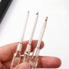 7PCS Aluminum Crochet Hooks Set Colorful Clear Handles 2.0-5.0mm DIY Knitting Tools Single-headed Hand-made Knitting Crochet