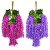 5Pcs Simulation 6-leaf Violet Ceiling Flower Vine Wall Hanging
