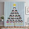 Anti-mosquito Curtains for Living Room Chi-bi Maruko Halloween Decoration Shades Blackout Curtain Home Interior Curtains Kitchen