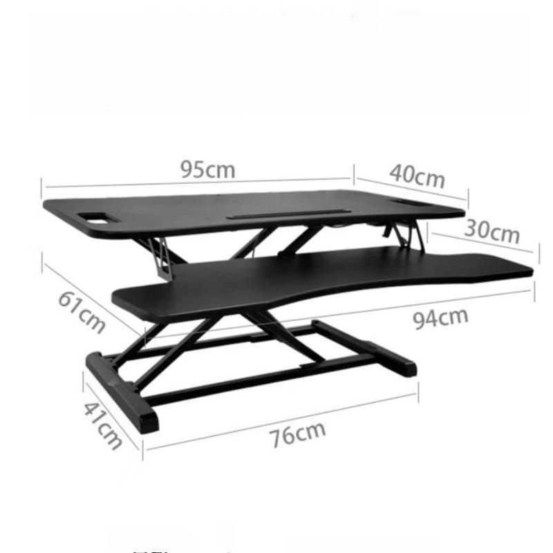Lifting Computer Table Standing Office Computer Desk Multifunctional Monitor Stand Table Office Desktop Folding Height Rack