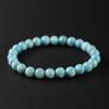 Eigado Larimar 7mm Inner Diameter Healing Natural Power One of the Three Greatest Healing Stones Bracelet, Beads, 13.6g, 16cm, Stone, Stone, Stone,