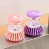 Press Type Scrubber Soap Dispenser Household Dish Brush Cleaning Brush Pot Brush Cleaning Tool