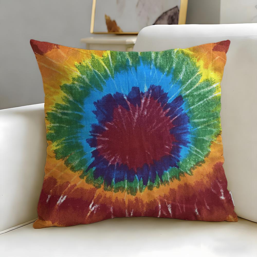 Retro Patterns Cushion Cover Soft  EasyWash Pillow Case  Versatile for Couch Bed Travel and Office