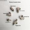 SMC Miniature Connector: Copper Thread, Straight-Through, 4/6-M5 Quick Connect Elbow, Pagoda Mini 4-M3 Air Connector.