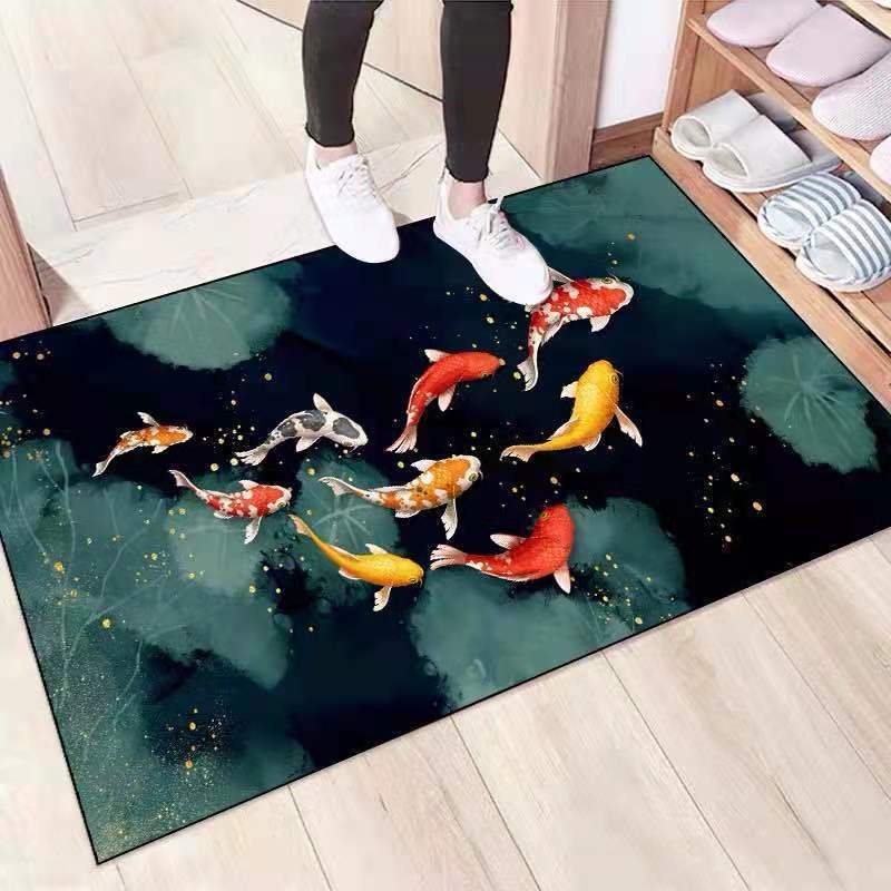 Floor Mat Entry Door Mat, Living Room Door Mat, Kitchen Bathroom, Bedroom Door Mat, Non-slip Absorbent Carpet Mat