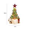 1 Pcs Resin Gnome Xmas Tree Figurines Statue Ornaments Creative Dwarf Miniatures Desktop Crafts