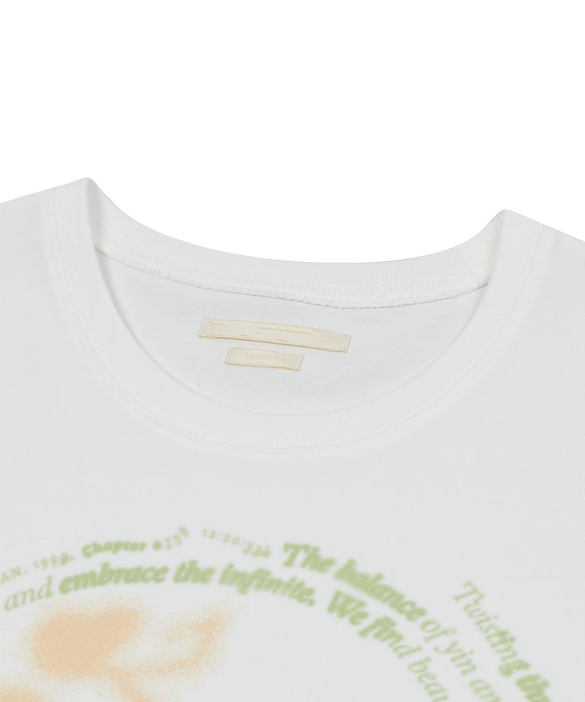 Taibseobiseu Airbrush Graphic T-Shirt [Off White]