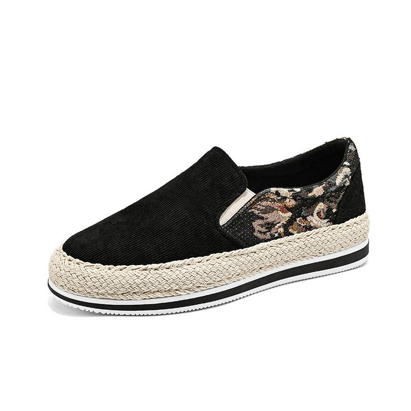 One-pedal men's shoes spring old Beijing cloth shoes men's lazy board shoes 2024 new fisherman canvas shoes student