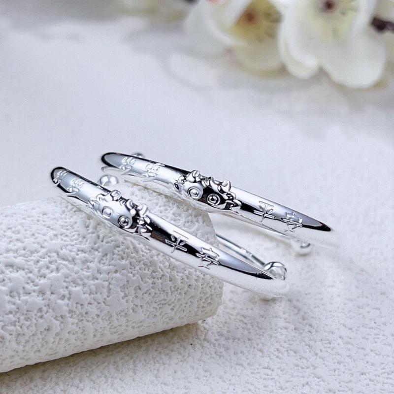 

Серебро 9999 года, браслет «Мир, маленький дракон», пуш-пул, детский браслет «Год Лунга», парный браслет, детский зодиак, подарок на полнолуние Adjustable size