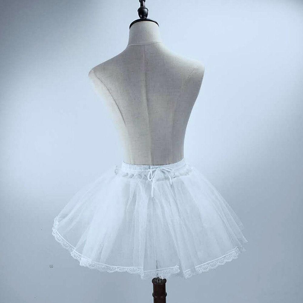 Lolita Petticoat White Crinoline Skirt Fashion Wedding Petticoats  Party Dress