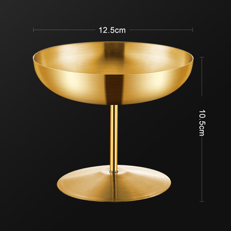 150/200ML Ice Cream Cups Salad Bowl Stainless Steel Bowl Dessert Fruit Plate Snack Dish Bar Wine Glasses Pudding Dish Tableware