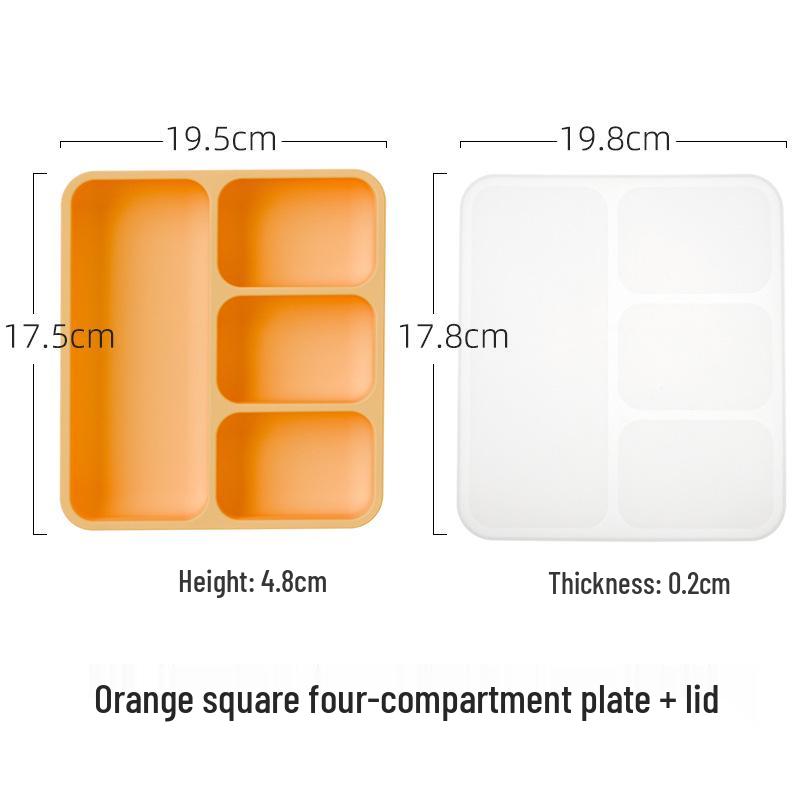 Silicone Suction Cup Placemat & Divided Plate Set for Babies & Toddlers - Includes Fork & Spoon, Food Grade & Heat Resistant.