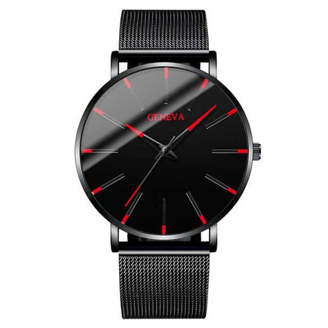 Geneva Men's and Women's Fashion Quartz Watch with Mesh Band