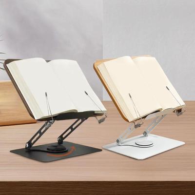 Reading Stand with Spring Clip Desktop Book Holder Hardware Cookbook Rest Holder for Notebook Document Sheet Music Recipes Home