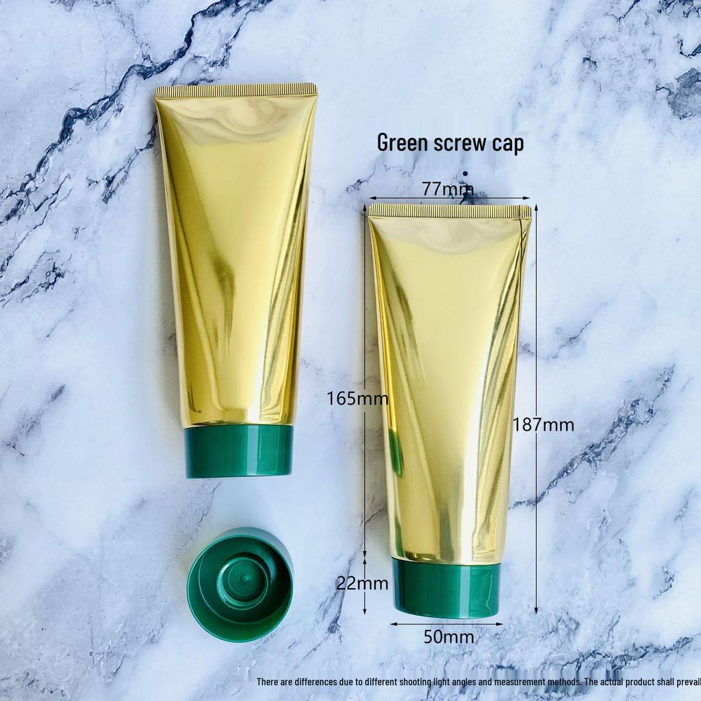200 ml/200 g Duża pojemność Błyszcząca Złota Aluminiowo-Plastikowa Tubka do Oczyszczania Twarzy i Opakowań Kosmetycznych Peeling.