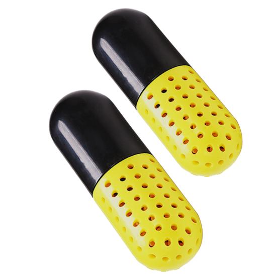2 Stück Deodorant Kapselform wiederverwendbarer ABS-Schuhgeruchsentferner für Turnschuhe