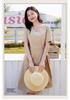 [Shirt Skirt] Summer solid color simple age reducing mid length women's dress