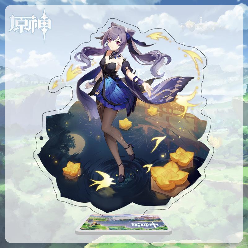 16cm Height  Acrylic Large Stand-up Display Featuring Characters From Mondstadt, Liyue, and Inazuma In Genshin Impact