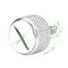 Harley Seat Bolt-Qiilu Seat Protective Mounting Mount Bolt Screw Cap for Harley Davidson 1996 & Late (Silver)